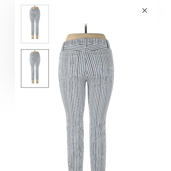 2 PAIRS NEEDLE & CLOTH STRIPED JEANS - Picture 8 of 11